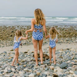 Mini Ruffle One-Piece, Santorini -Swim Shoreline HOME2624