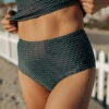 Midnight Dash High-Waisted Bottoms -Swim Shoreline HW BOTTOMS MIDNIGHT DASH 1