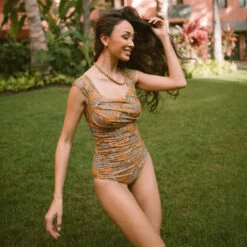 The Florence Off Shoulder One-Piece -Swim Shoreline I2A5048final