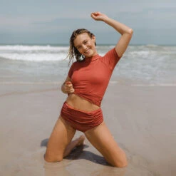 Rosewood Short Sleeve Rash Guard -Swim Shoreline RASH GUARD 1