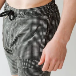 Wind And Sea Shorts, Black Checkers -Swim Shoreline WIND AND SEA BLACK CHECKERS WEB 3