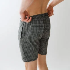Wind And Sea Shorts, Black Checkers -Swim Shoreline WIND AND SEA BLACK CHECKERS WEB 6