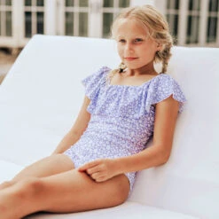 Mini Wave One-Piece, Lilac -Swim Shoreline bucketlistkids iiiiiii copy