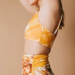 Rise Bralette, Butterscotch Plaid 14 Rise Bralette, Butterscotch Plaid -Swim Shoreline butterscotch plaid rise bralette6