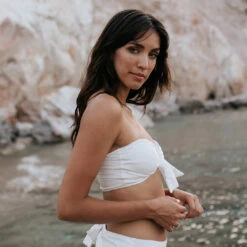 Simone Bandeau, Ivory -Swim Shoreline creambandeau web6